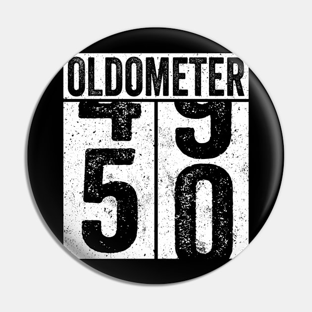 50 Years Old Oldometer Pin by Saulene