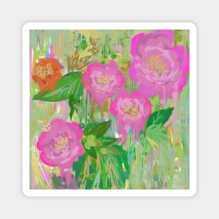 Abstract Floral collection Magnet