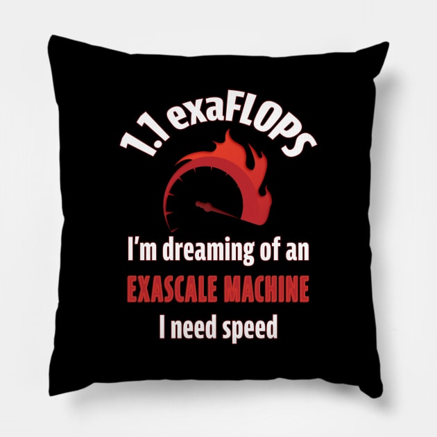 Exascale Machine Supercomputer Pillow by UltraQuirky