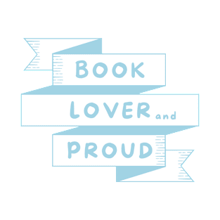 Book Lover and Proud Pastel Blue Retro T-Shirt