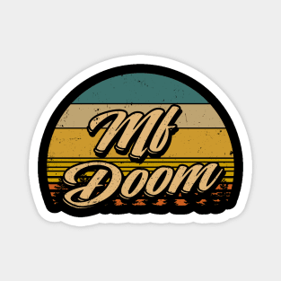 Graphic Lovely Mf Doom Name Flowers Vintage Classic Styles Magnet