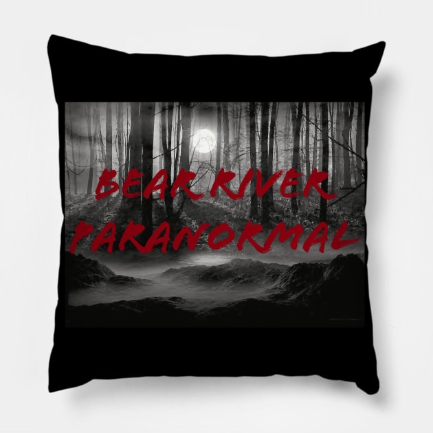 Our foggy type BRP Logo Pillow by Bear River Paranormal