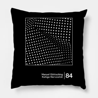 Manuel Göttsching / Original Minimalist Graphic Design Pillow