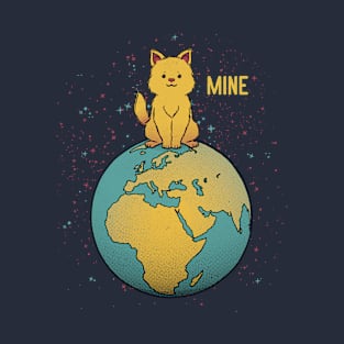 World Domination Planet Earth Mine by Tobe Fonseca T-Shirt