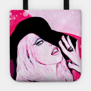 Lady with Hat Tote