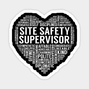 Site Safety Supervisor Heart Magnet