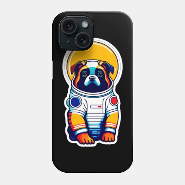 Space Paws: Canine Adventurer in a Cosmic Suit Phone Case by Ceyone Trendzz