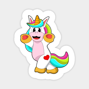 Unicorn with Heart Tattoo Magnet