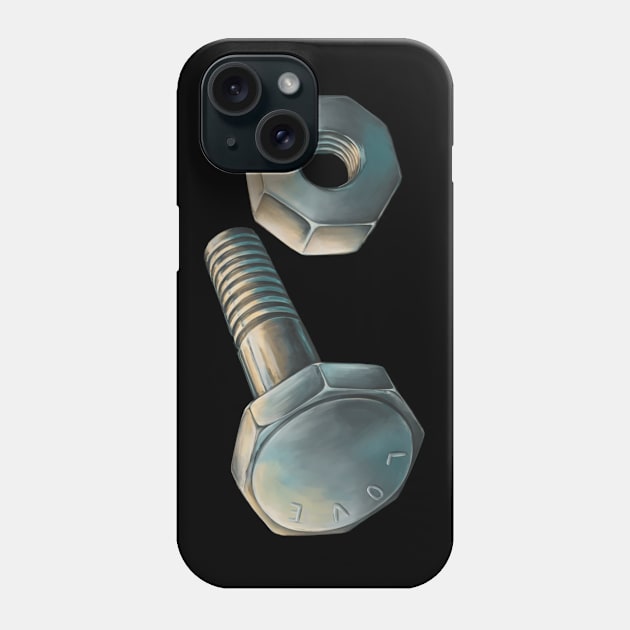 Screw and nut Phone Case by Anilia