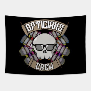 Opticians crew Jolly Roger pirate flag Tapestry