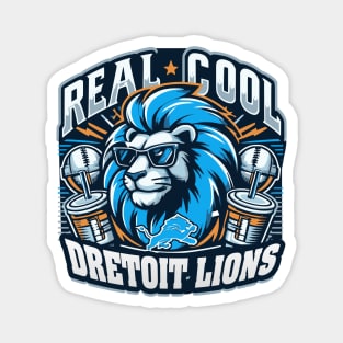 Real Cool Lions - Detroit Lions Inspired Design NFL Magnet