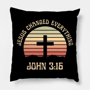 Jesus Changed Everything - Christian Pillow