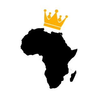 Africa map gold crown  king T-Shirt