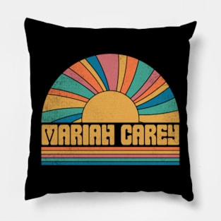 Graphic Mariah Proud Name Distressed Birthday Vintage Style Pillow