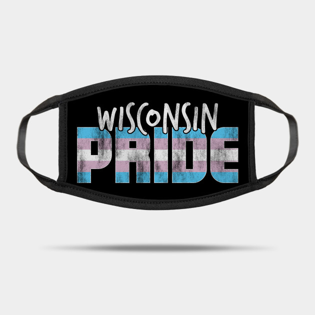 Wisconsin Pride Transgender Flag Wi Mask Teepublic Uk