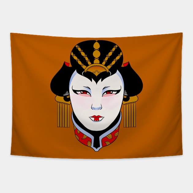 POSSESSED GEISHA 1/2 Tapestry by GOUP