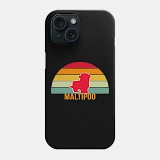 Maltipoo Vintage Silhouette Phone Case