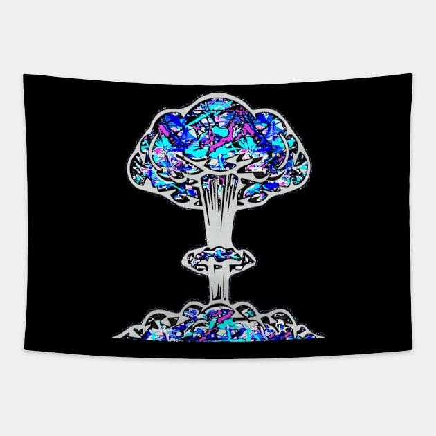 Graffiti Explosion Spray Tapestry by LowEndGraphics