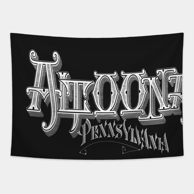 Vintage Altoona, PA Tapestry by DonDota