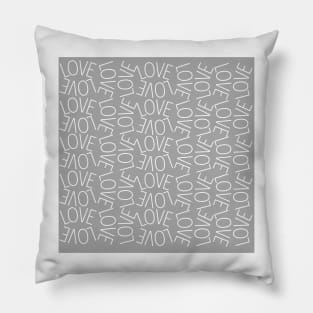 Lots of Love grey Pillow