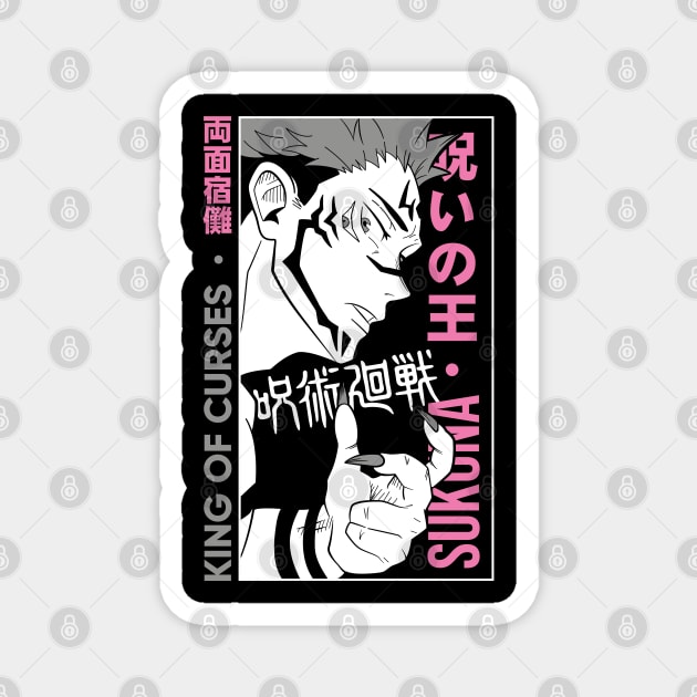 Sukuna King of Curses - Jujutsu Kaisen Magnet by Otaku Vibes