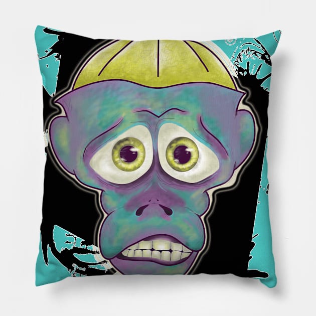 MONKEY: express emotions Pillow by KyasSan