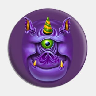 PURPLE MONSTER Pin