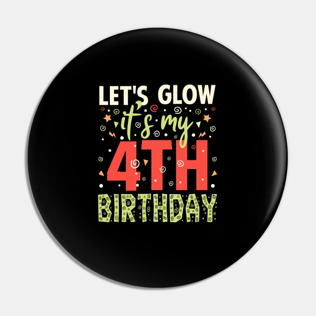 I'ts My 4th Birthday Gift Pin by Tesszero