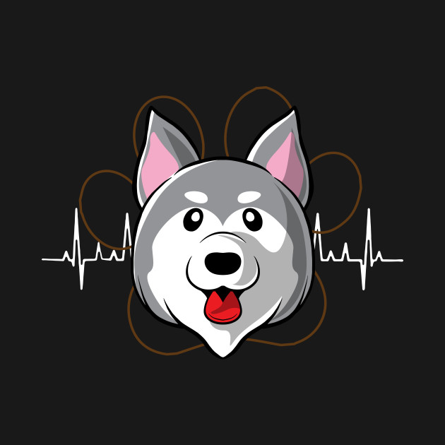 Discover Husky Heartbeat - Husky Dog - T-Shirt