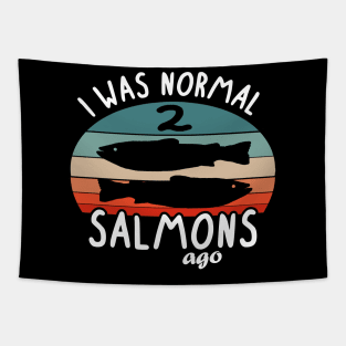 Salmon saying fishing Norway fishing salmon hobby Tapestry