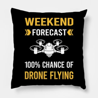 Weekend Forecast Drone Flying Drones Pillow