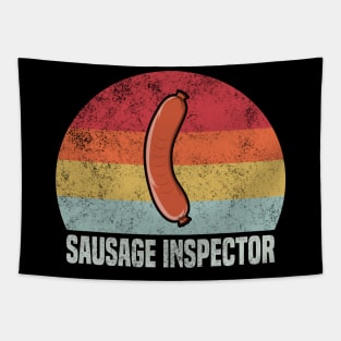 Retro Sausage Inspector - Weiner Lover Tapestry