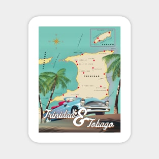 Trinidad and Tobago travel poster. Magnet