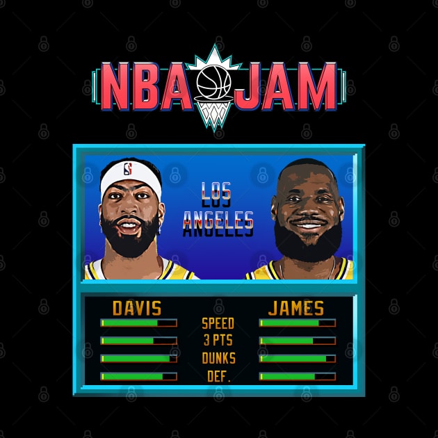 NBA JAM - Lakers Basketball by Buff Geeks Art