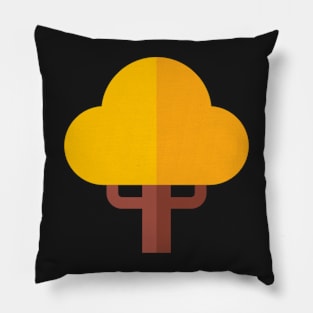 autumn tree icon Pillow