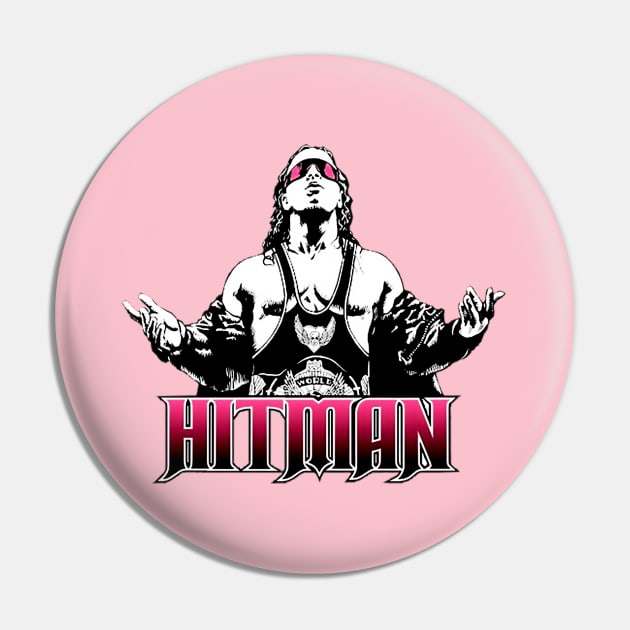 Bret Hitman Hart  Hitman Pin by WikiDikoShop