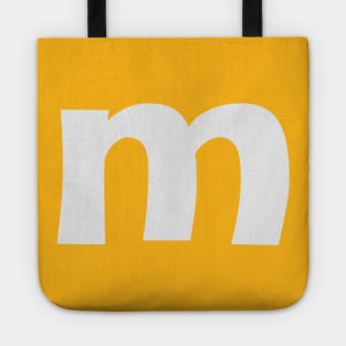 Letter M Lower Case m Alphabet T-shirt T-Shirt T-Shirt Tote