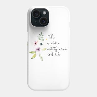 Wealthy Woman Affirmation Phone Case