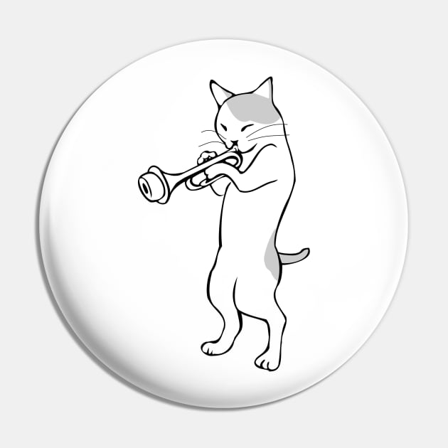 Muted Kitty Pin by nwsoulacademy