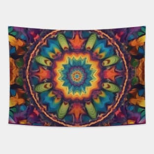 Colorful kaleidoscope Pattern Tapestry