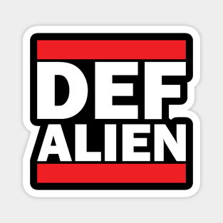DEF ALIEN DMC (Def Alien RMX Series) white Magnet
