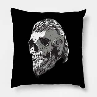 Viking Warrior Skull Pillow