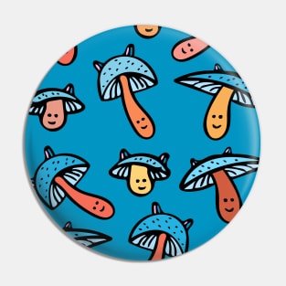 Cute and Colorful Mushroom Pattern Pin