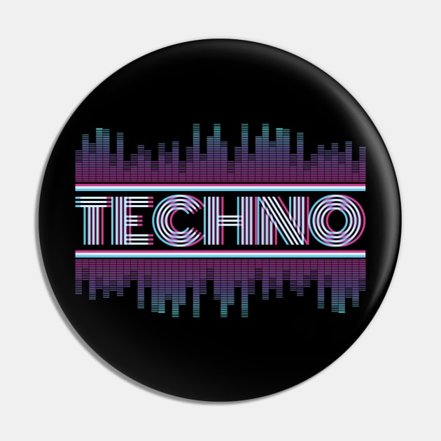 Techno Electronic Style Pin by avshirtnation