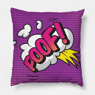 Poof! comic mask Pillow