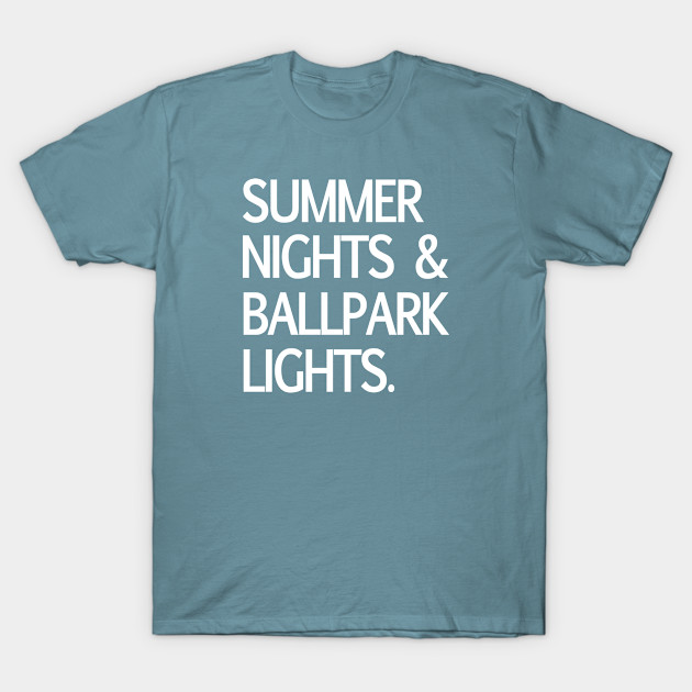 Discover Summer Nights & Ballpark Lights. - Baseball - T-Shirt