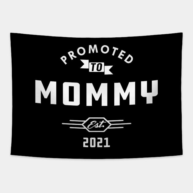 New Mommy - Promoted to mommy est. 2021 Tapestry by KC Happy Shop