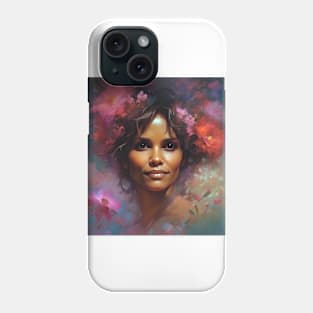 painting with Halle Berry Phone Case