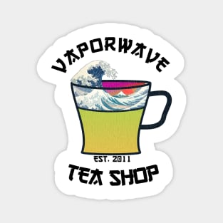 Vaporwave Aesthetic Great Wave Off Kanagawa Cafe Coffee Tea Magnet