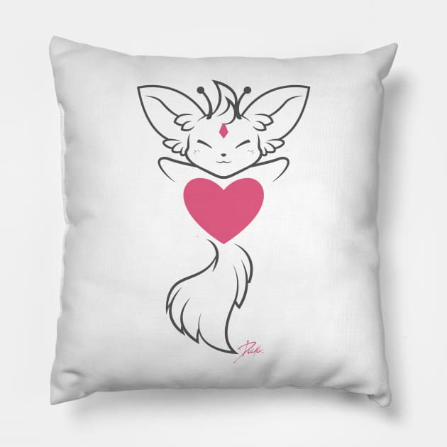 Galactics - Heart Reverse Pillow by tcksart